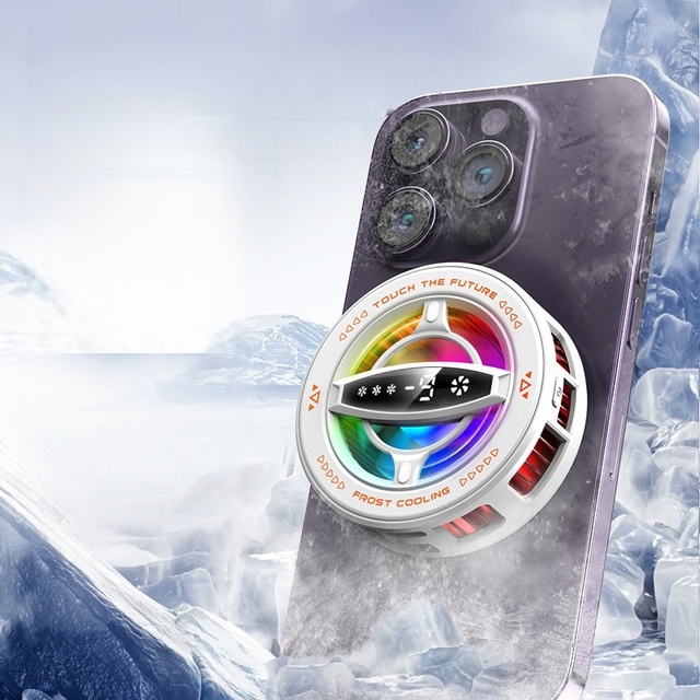 MQ HC01 2-in-1 Magnetic Back Clip Semiconductor Cooler E-Sports Cooling Fan Tablet Mobile Phone Fast Radiator Plastic Alloy