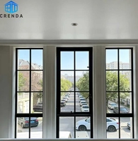 Ventanas de Acero de Visión Amplia con Recubrimiento en Polvo o Pintadas para Villa