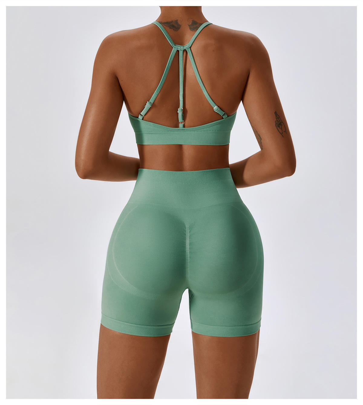 green short set