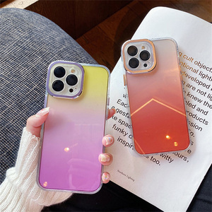 Per <span class=keywords><strong>iPhone</strong></span> <span class=keywords><strong>14</strong></span> Pro custodia morbida per Pc a colori sfumati per <span class=keywords><strong>iPhone</strong></span> 13 12 11 Pro Max 7 8 Plus <span class=keywords><strong>Cover</strong></span> antiurto per la protezione dell'obiettivo - Product Image 4