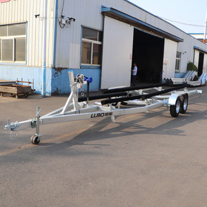 Remorques pour bateaux et embarcations <span class=keywords><strong>à</strong></span> double essieu en bois de 7,75 m - Product Image 4