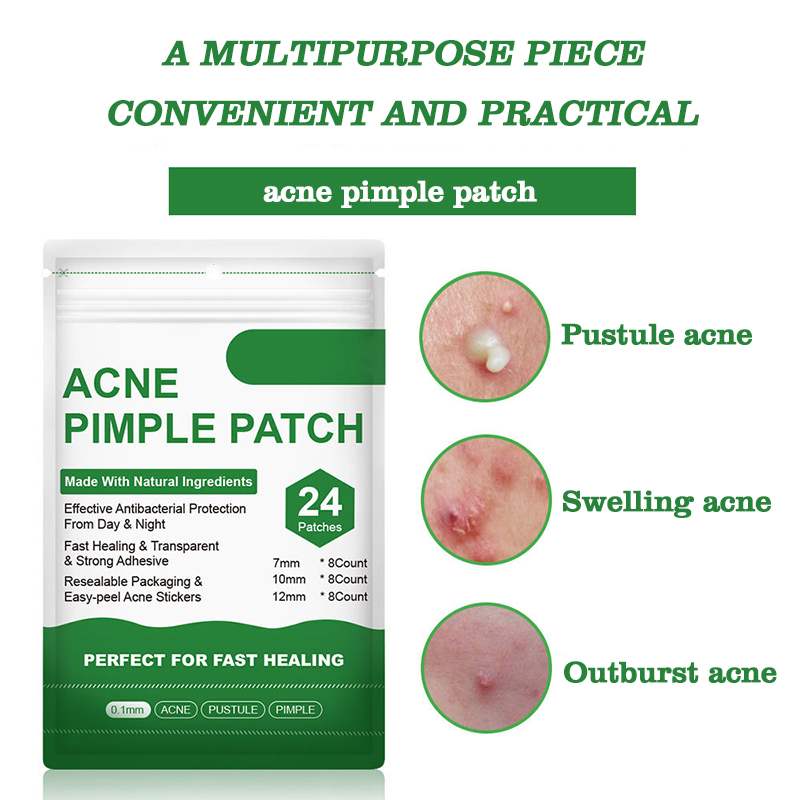 custom waterproof invisible ultra- thin hydrocolloid acne pimple spot patch adhesive blemish patch for acne healing