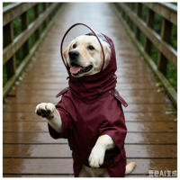 Imperméable Classique pour Chien en Polyester Solide Style Trench, Étanche, Coupe-Vent, Réfléchissant, Tendance Extérieure, Toutes Races, Vente en Gros Personnalisée