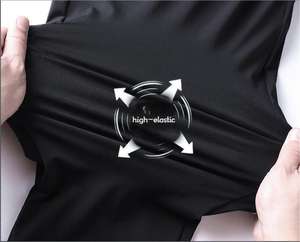 Men's Summer Ice Silk <b>Pants</b> Lightweight Quick-Drying Sports Trousers Flat Front Style Drawstring Loose <b>Work</b> Casual Style Models - Product Image 2