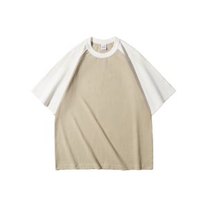 Camiseta <span class=keywords><strong>de</strong></span> Alta Calidad 100% Algodón, Mangas Raglán <span class=keywords><strong>de</strong></span> <span class=keywords><strong>Dos</strong></span> Tonos, Impresión <span class=keywords><strong>de</strong></span> Logotipo Personalizado, Bloques <span class=keywords><strong>de</strong></span> Color, Mangas <span class=keywords><strong>de</strong></span> Marca Modernas, Venta al Por Mayor - Product Image 4