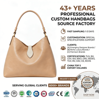 Sac Hobo en Cuir Grainé Caramel Clair avec Poignée en Cuir Personnalisée, Rabat Pointu à Ouverture en V, Sac à Bandoulière pour Femme, Personnalisation OEM
