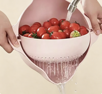 Zeef voor de keuken, zeefjes en vergieten, pastazeef, fruitreiniger, groentewasbak, esthetische keukenaccessoires - Blauw