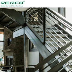 Commercio all'ingrosso di Hotel Inox Romano <span class=keywords><strong>Chrome</strong></span> Scala 304 316 Barra Piatta In Acciaio Inox Corrimano della Balaustra - Product Image 2