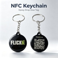 Etiqueta NFC para Llavero de Google/Instagram/Facebook con Impresión Personalizada