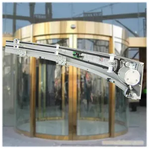 2020 commercial PAD Brand curved glass automatic curved sliding door operator