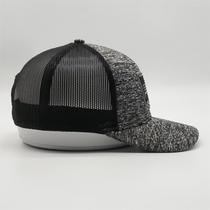Gorra <span class=keywords><strong>Trucker</strong></span> Personalizada al por Mayor, MOQ Bajo, Alta Calidad, 6 Paneles, Parche de Goma de PVC con Logotipo, <span class=keywords><strong>Negra</strong></span> Gris, Richardson112, Malla Lisa, Cierre a Presión - Product Image 5
