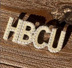 2 pulgadas organización HBCU cristal Rhinestone perla broche solapa Pin joyería hermandad fraternidad regalos - Product Image 5