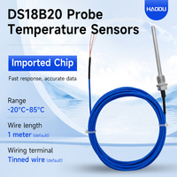 DS18B20 NTC Thermistor 1m Sensor suhu sekitar dengan pengukuran yang akurat