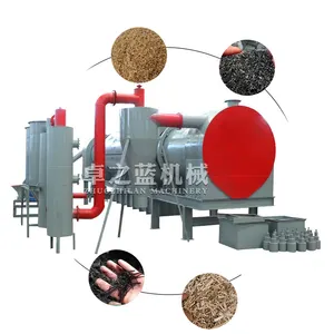 High capacity small coconut shell wood chips bamboo charcoal coal activated carbon combustion activation furnace price On Sale