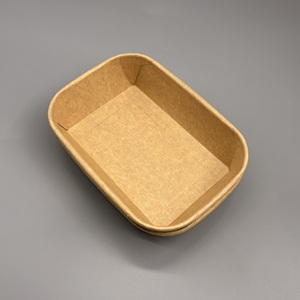 Plateau en papier jetable de haute qualité et résistant, écologique, pour plats à emporter, destiné aux entreprises de restauration commerciale - Product Image 3