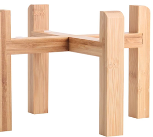 Support de gamelle incliné ergonomique pour chien (bois dur) - Product Image 2