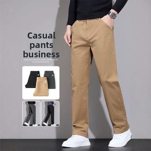 <span class=keywords><strong>Pantaloni</strong></span> OEM ODM da Uomo, Gamba Dritta, Slim Fit, in Cotone, Business Casual, Classici, Tinta Unita, Chino Elegante, Comodi per Ufficio e Lavoro, per Tutte le Stagioni - Product Image 1