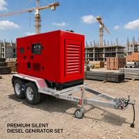 Groupe électrogène silencieux haute vitesse 80 kW 100 kVA, 1500/1800 tr/min, tout cuivre, démarrage automatique, système de refroidissement par eau, option ATS, 50/60 Hz