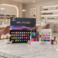 Ensemble de vernis à ongles en gel non toxique de 48 couleurs, 15 ml, vegan, vernis à ongles en gel UV LED, kit DIY avec flacon et boîte