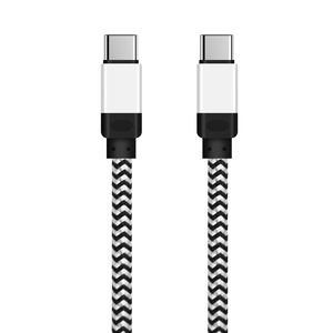 DDP USA <span class=keywords><strong>1M</strong></span> 60W Cable cargador trenzado <span class=keywords><strong>USB</strong></span> C a <span class=keywords><strong>USB</strong></span> C 60W Cable de datos de carga rápida para iPhone 17 16 15 Cable <span class=keywords><strong>USB</strong></span> C multicolor - Product Image 6