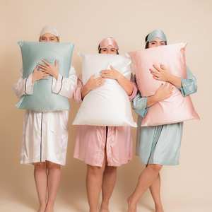 16 19 22 momme all'ingrosso 100% all'ingrosso fodera per cuscino di seta di gelso di lusso federa di seta set regalo federa di seta - Product Image 6