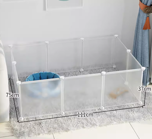 Facile à assembler PP meubles pour animaux de compagnie clôture réglable cage pour chat cage à lapin petite <span class=keywords><strong>maison</strong></span> pour animaux - Product Image 5