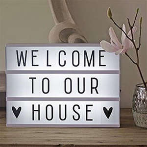 Boîte à lumière noire pour cinéma, format A4, tableau lumineux à messages modifiable avec 260 lettres et symboles pour festivals, anniversaires, mariages et fêtes - Product Image 4