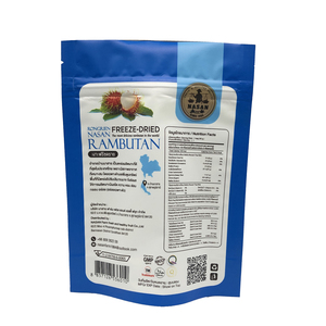 Pochette en plastique imprimée personnalisée pour noix séchées, aliments surgelés, Fruits, avec fermeture éclair - Product Image 6