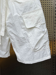 Pantalon d'été tendance pour hommes, taille haute, séchage rapide, loisirs, short de plage, respirant, imperméable, tissé, maille douce - Product Image 5