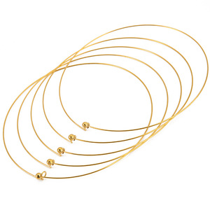 Gargantilla Ajustable de Acero Inoxidable Chapada en Oro de 18K, 45cm, Accesorio de Joyería Simple DIY, Collar Unisex de Moda - Product Image 4