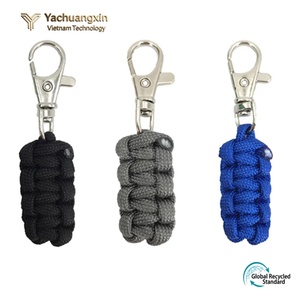 Colorful Paracord Keychains With Metal Clips For Outdoor <b>Camping</b> And <b>Hiking</b> Gear Accessory 10 Pieces Set - Product Image 3