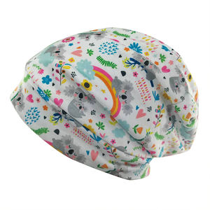 <span class=keywords><strong>Bonnet</strong></span> de nuit ajustable en satin doublé de soie, style slouchy, pour homme, idéal pour le sommeil et l'usage quotidien - Product Image 1