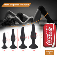 Sexbay USA Explosion 4 PCS Plug Anal Médical Silicone Ventouse Base Adulte Femmes Femme Gay Prostate Butt Plug Homme