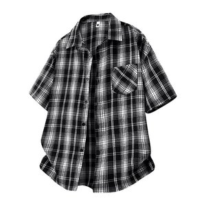 Camicia a scacchi a maniche corte da <span class=keywords><strong>uomo</strong></span> di alta qualità <span class=keywords><strong>con</strong></span> Design tascabile <span class=keywords><strong>camicie</strong></span> Casual di forma regolare camicia <span class=keywords><strong>corta</strong></span> da <span class=keywords><strong>uomo</strong></span> per l'estate - Product Image 1