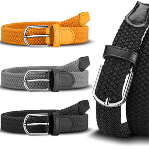 <span class=keywords><strong>Ceinture</strong></span> <span class=keywords><strong>élastique</strong></span> tissée en tissu tressé coloré personnalisée Syh1125 pour hommes et femmes - Product Image 2