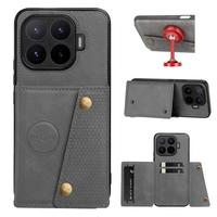 Funda Magnética para Xiaomi 17T Pro 5G con Diseño Retro, Sensación de Piel, Múltiples Ranuras para Tarjetas, Protección RFID de 360° y Doble Hebilla