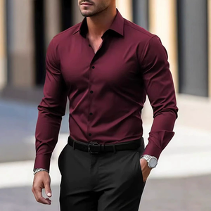 <span class=keywords><strong>Camisa</strong></span> de Manga Larga para Hombre, Tallas S-3XL, Primavera <span class=keywords><strong>y</strong></span> Otoño, <span class=keywords><strong>Traje</strong></span> de Negocios, Ropa de Trabajo de Manga Larga, <span class=keywords><strong>Camisa</strong></span> de Trabajo para Hombre - Product Image 1