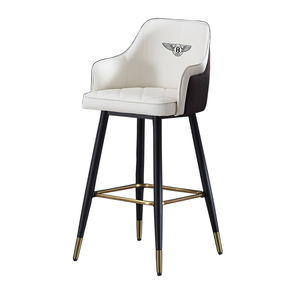 Tabouret <span class=keywords><strong>de</strong></span> bar <span class=keywords><strong>de</strong></span> style moderne et luxueux personnalisé, <span class=keywords><strong>chaise</strong></span> <span class=keywords><strong>de</strong></span> comptoir en cuir PU avec repose-pieds doré pour la maison, la <span class=keywords><strong>cuisine</strong></span>, le café, le restaurant - Product Image 5