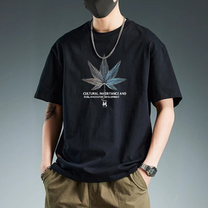 T-shirt da <span class=keywords><strong>uomo</strong></span> in cotone estivo, casual, a <span class=keywords><strong>maniche</strong></span> <span class=keywords><strong>corte</strong></span>, girocollo, <span class=keywords><strong>taglie</strong></span> <span class=keywords><strong>forti</strong></span> - Product Image 4