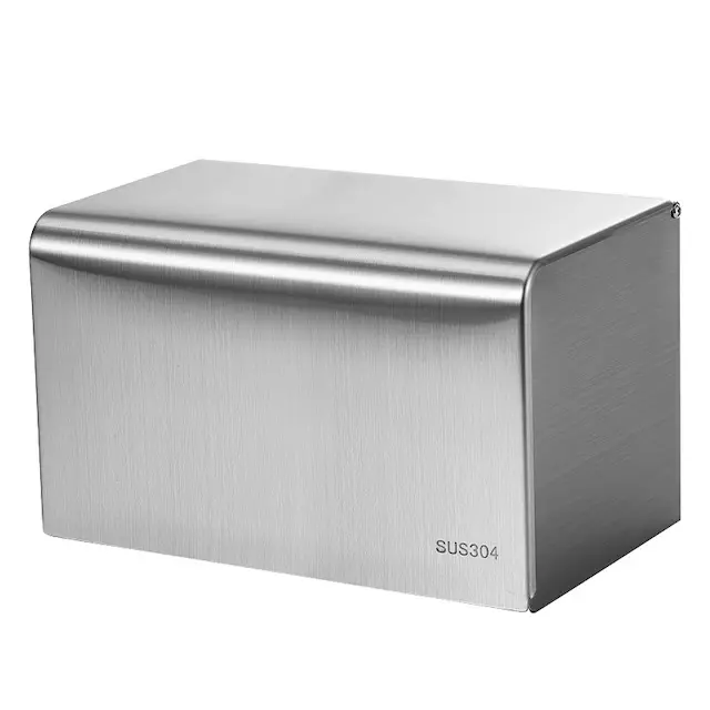 Porta carta igienica impermeabile rotolo di carta Dispenser per bagno a parete 304 in acciaio inox scatola di carta igienica