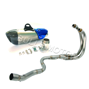 Para <span class=keywords><strong>Kawasaki</strong></span> NINJA250 NINJA300 <span class=keywords><strong>Z250</strong></span> Z300 EX250M tubo de escape 2013 2014 <span class=keywords><strong>2015</strong></span> 2016 2017 Moto bicicleta sistema de escape Racing - Product Image 1