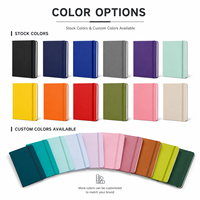 Carnet en cuir PU avec logo personnalisé, format A5, fermeture à élastique, couverture rigide, bloc-notes exécutif, vente en gros, cadeau