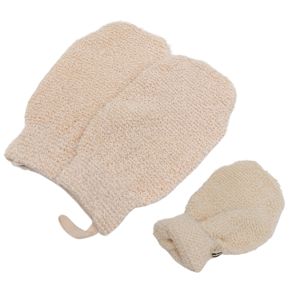 Ensemble de gants en jute, balles de sisal, éponge exfoliante, brosse sèche, éponge loofah, filet de bambou pour le soin corporel et le spa - Product Image 5