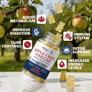 Caramelle Gommose Senza Zucchero all'Aceto di Mele, Caramelle Halal con <span class=keywords><strong>Forte</strong></span> Effetto Soppressore dell'Appetito, Caramelle Gommose Biologiche all'Aceto di Mele - Product Image 4