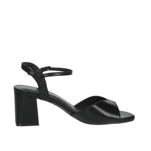 Menbur Sandalias de tacón para mujer 25600 Sandalias negras con tacón de bloque y correa en el tobillo - Product Image 4
