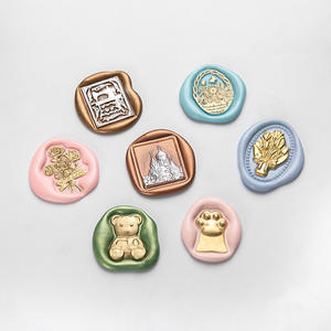 Suidis Mini Sceau de cire artistique en relief, forme irrégulière, pour mariage, bureau, cadeau, écologique, sceau imprimé - Product Image 2