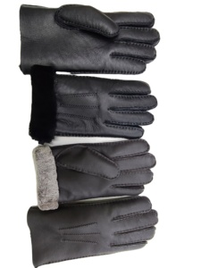 Strapazierfähige Merino-Lammfellhandschuhe für Damen für den Winter – Echtlederhandschuhe für Frauen - Product Image 3