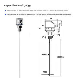 <span class=keywords><strong>Sensor</strong></span> de Presión RS485, Medidor de Nivel Capacitivo, Resistente a la Corrosión, Admitancia <span class=keywords><strong>RF</strong></span>, Resistente a la Temperatura del Material, 4-20mA HART - Product Image 3