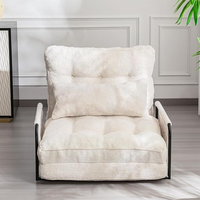 Canapé chaise longue en tissu moderne et simple, design pliable compressible sous vide, meubles de maison pour chambre à coucher, hôtel, salon, détente