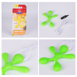 Ambientadores para Coche: Hojas Aromáticas, Colgantes Perfumados, Adornos para Rejillas de Ventilación, Clips de Perfume, Decoraciones de Dibujos Animados, Plástico, Eliminador de Olores Natural - Product Image 4